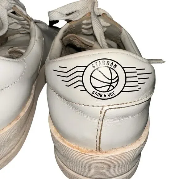Golden Goose Stardan Women's Total White Leather Sneakers Size 39 / 9